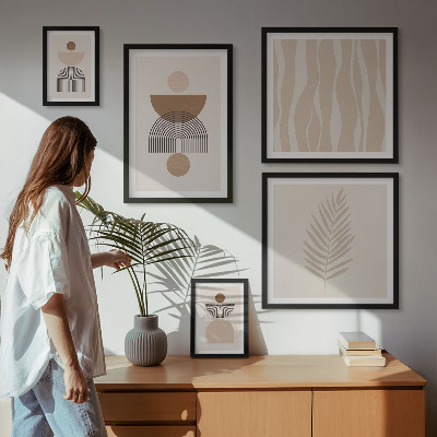 Sada obrazů do ložnice Abstraktní formy přírody