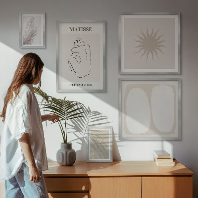 Poliptyk v rámu Minimalistické formy v boho stylu