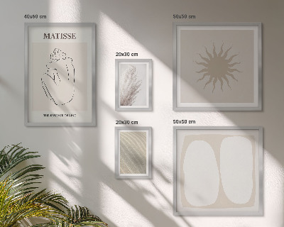 Poliptyk v rámu Minimalistické formy v boho stylu