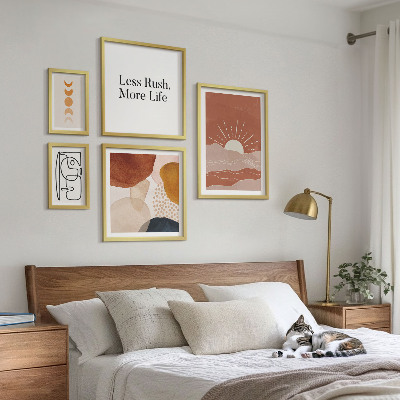 Poliptyk v rámu Stylová abstraktní grafika slunce