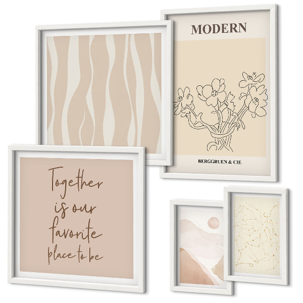 Poliptyk v rámu Moderní minimalistický styl sada