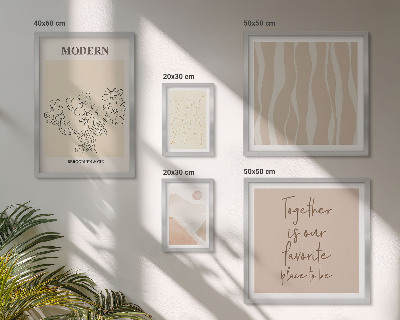 Poliptyk v rámu Moderní minimalistický styl sada