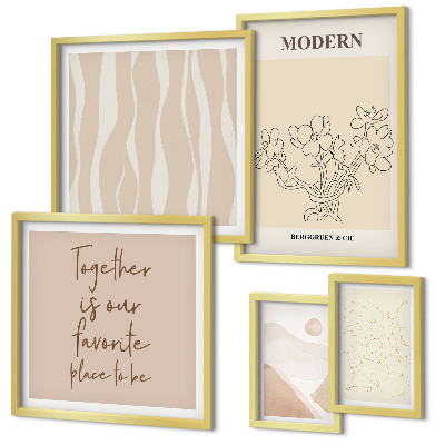 Poliptyk v rámu Moderní minimalistický styl sada