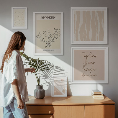 Poliptyk v rámu Moderní minimalistický styl sada