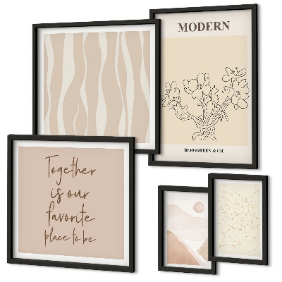 Poliptyk v rámu Moderní minimalistický styl sada