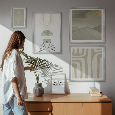 Sada obrazů do ložnice Stylová pastelová grafika přírody