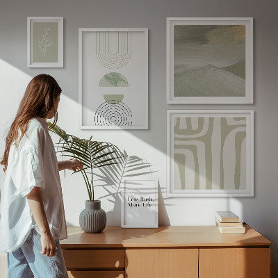 Sada obrazů do ložnice Stylová pastelová grafika přírody