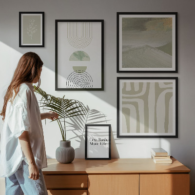 Sada obrazů do ložnice Stylová pastelová grafika přírody