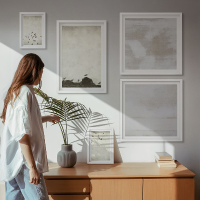 Sada obrazů do ložnice Minimalističtí ptáci za letu