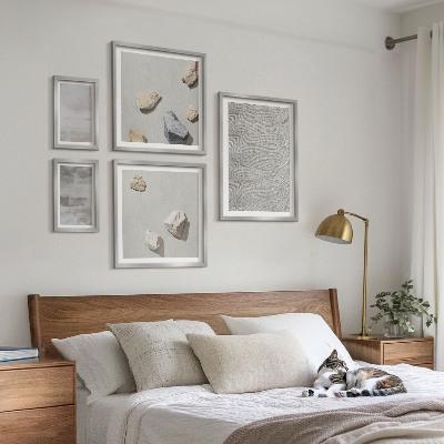 Sada obrazů do ložnice Moderní minimalistické textury
