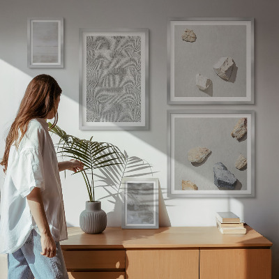 Sada obrazů do ložnice Moderní minimalistické textury