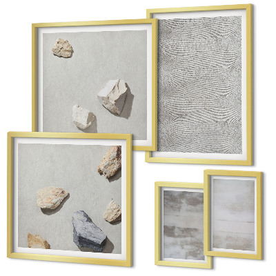 Sada obrazů do ložnice Moderní minimalistické textury