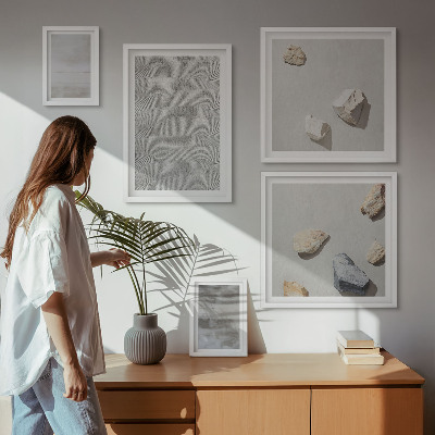 Sada obrazů do ložnice Moderní minimalistické textury