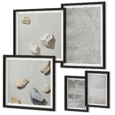 Sada obrazů do ložnice Moderní minimalistické textury
