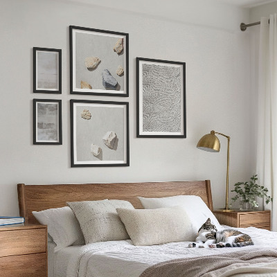 Sada obrazů do ložnice Moderní minimalistické textury