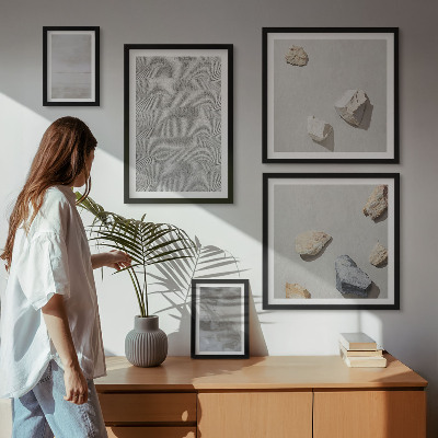 Sada obrazů do ložnice Moderní minimalistické textury