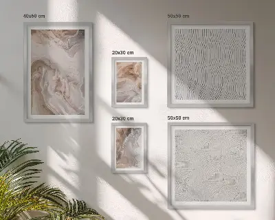 Poliptyk v rámu s motivem mramorové textury