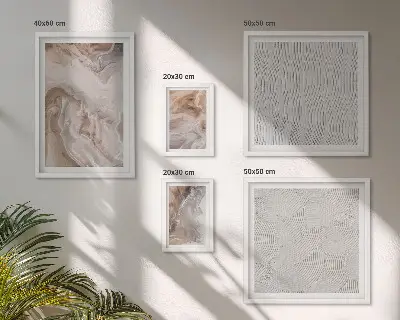 Poliptyk v rámu s motivem mramorové textury