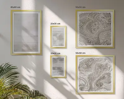 Poliptyk v rámu s motivem opotřebovaných textur v moderním stylu