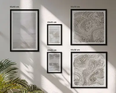 Poliptyk v rámu s motivem opotřebovaných textur v moderním stylu