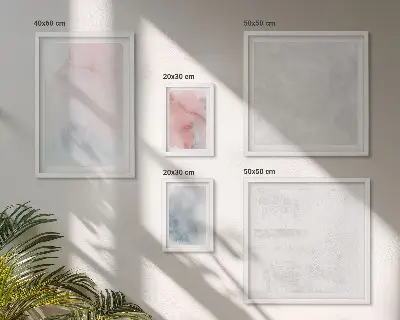 Pastelové akvarelové textury v rámu jako polyptych