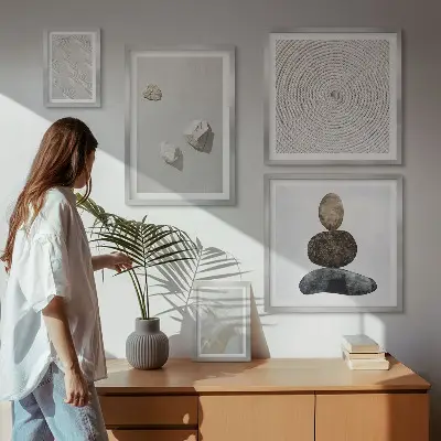 Sada obrazů do ložnice moderní malba na pískovci