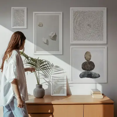 Sada obrazů do ložnice moderní malba na pískovci