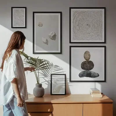 Sada obrazů do ložnice moderní malba na pískovci