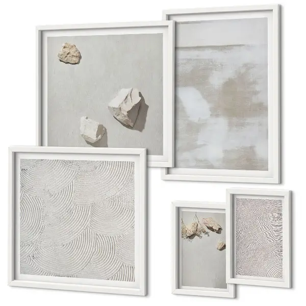 Pískovce boho textura poliptyk v rámu