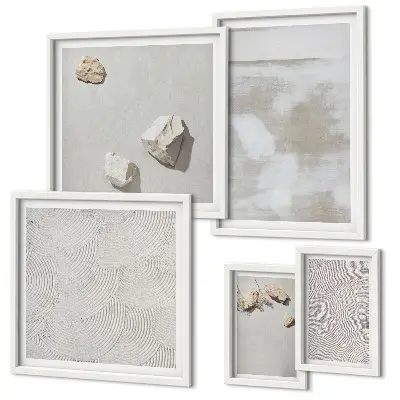 Pískovce boho textura poliptyk v rámu