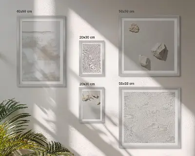 Pískovce boho textura poliptyk v rámu