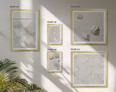 Pískovce boho textura poliptyk v rámu