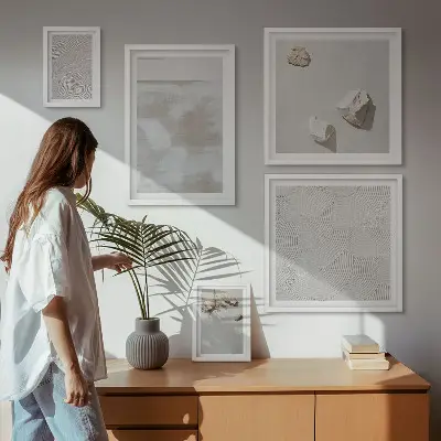 Pískovce boho textura poliptyk v rámu