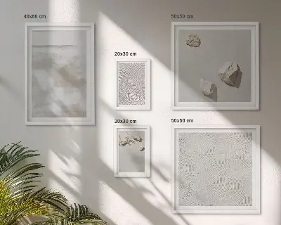 Pískovce boho textura poliptyk v rámu