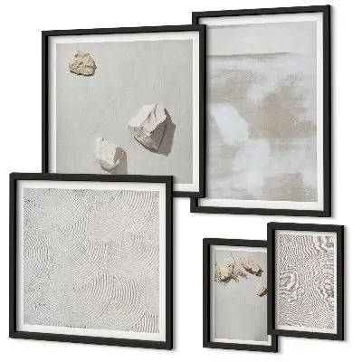 Pískovce boho textura poliptyk v rámu