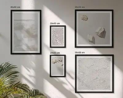 Pískovce boho textura poliptyk v rámu
