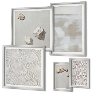 Pískovce boho textura poliptyk v rámu