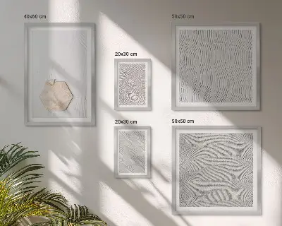 Sada obrazů do ložnice lehké boho pískové textury