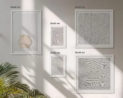 Sada obrazů do ložnice lehké boho pískové textury