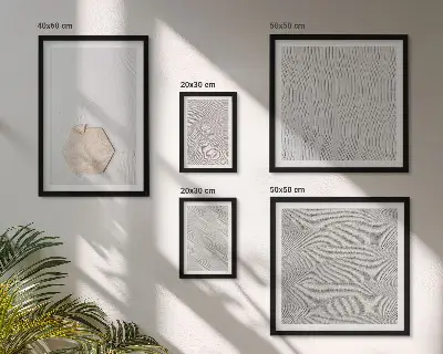 Sada obrazů do ložnice lehké boho pískové textury