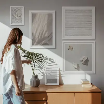 Poliptyk v rámu jemné boho textury přírody