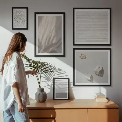 Poliptyk v rámu jemné boho textury přírody