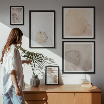 Sada obrazů do ložnice Designová abstrakce přírody
