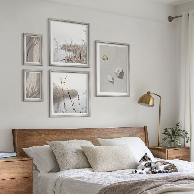 Poliptyk v rámu Detailní záběry struktury v boho stylu