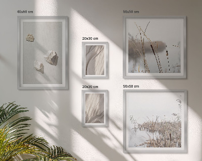 Poliptyk v rámu Detailní záběry struktury v boho stylu