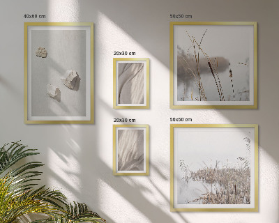 Poliptyk v rámu Detailní záběry struktury v boho stylu