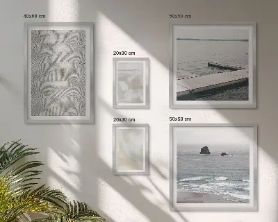 Abstraktní design moderní textury poliptyk v rámu