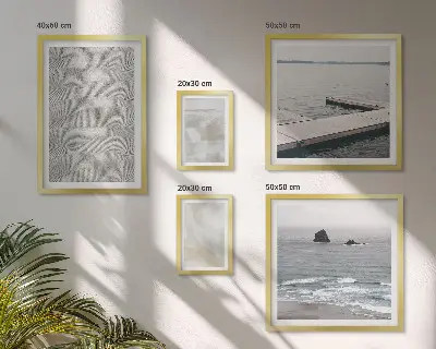 Abstraktní design moderní textury poliptyk v rámu