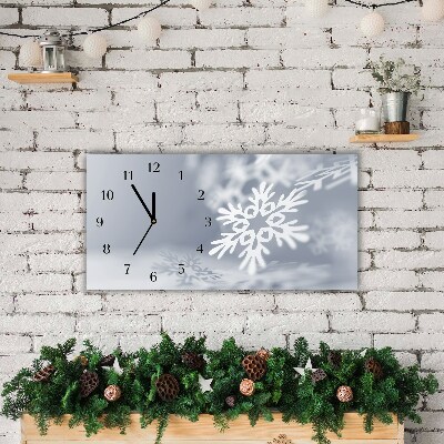 Skleněné hodiny Úrovně Sněhová vločka Vánoční dekorace