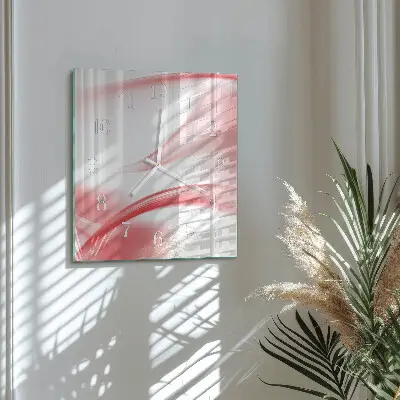 Hodiny na skle čtvercové Abstraktní umění